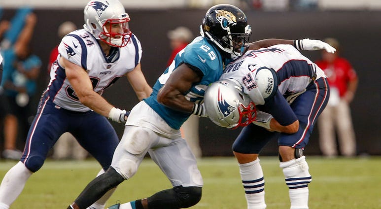 Tom Brady sacked Tom Brady sacked